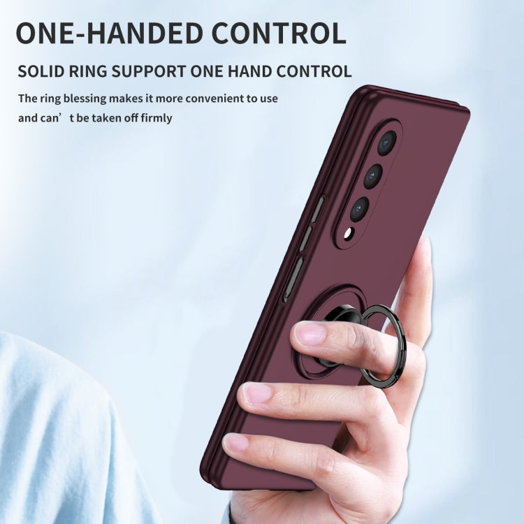 For Samsung Galaxy Z Fold4 Armor Ring Holder Phone Case