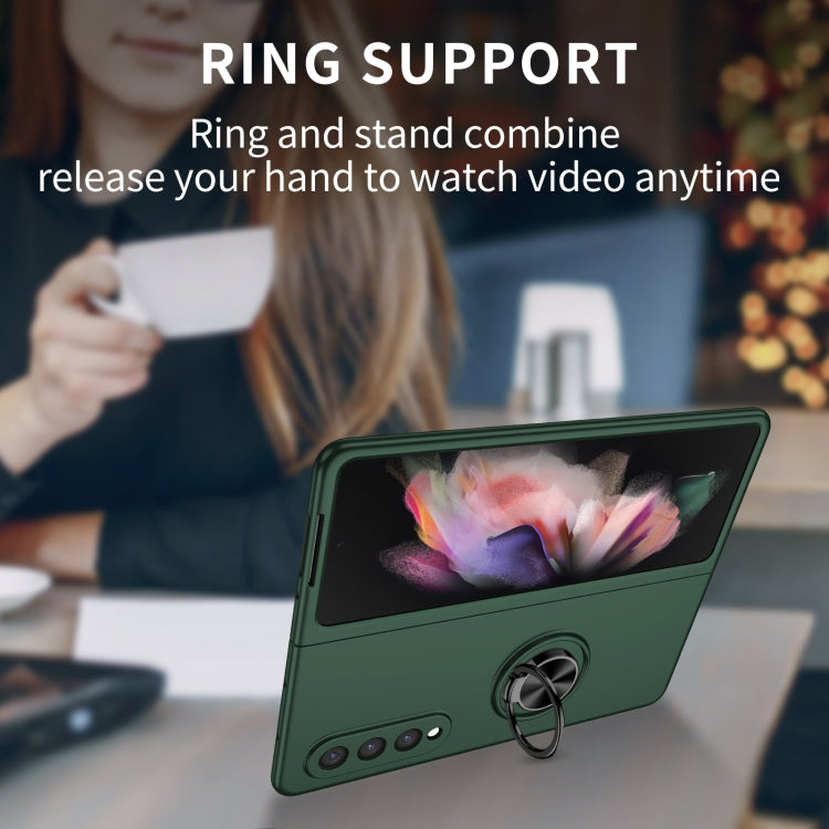 For Samsung Galaxy Z Fold4 Armor Ring Holder Phone Case