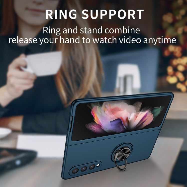 For Samsung Galaxy Z Fold4 Armor Ring Holder Phone Case
