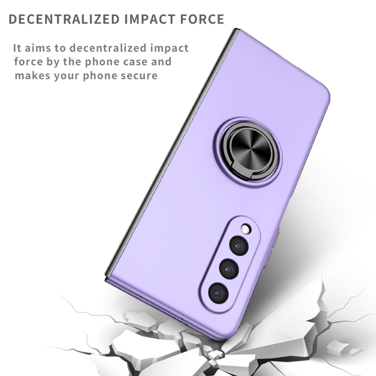 For Samsung Galaxy Z Fold4 Armor Ring Holder Phone Case