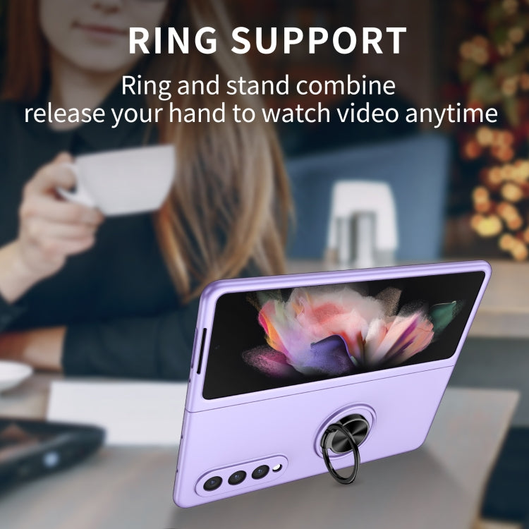 For Samsung Galaxy Z Fold4 Armor Ring Holder Phone Case