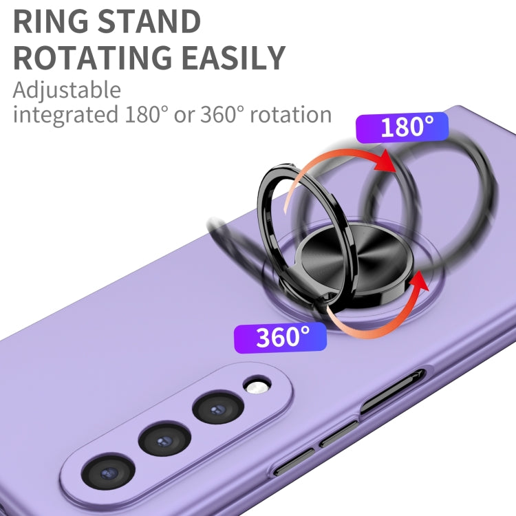 For Samsung Galaxy Z Fold4 Armor Ring Holder Phone Case