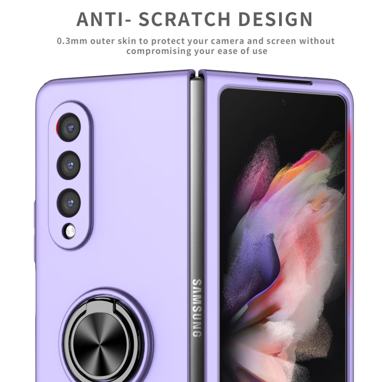For Samsung Galaxy Z Fold4 Armor Ring Holder Phone Case