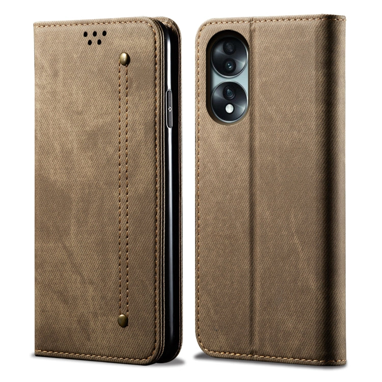 For Honor 70 Denim Texture Flip Leather Phone Case