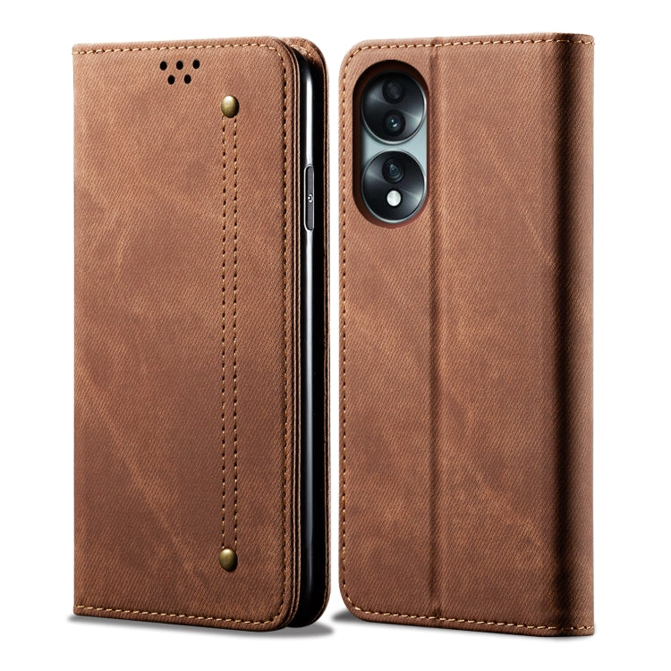 For Honor 70 Denim Texture Flip Leather Phone Case