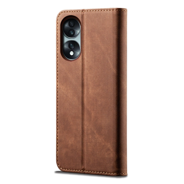 For Honor 70 Denim Texture Flip Leather Phone Case