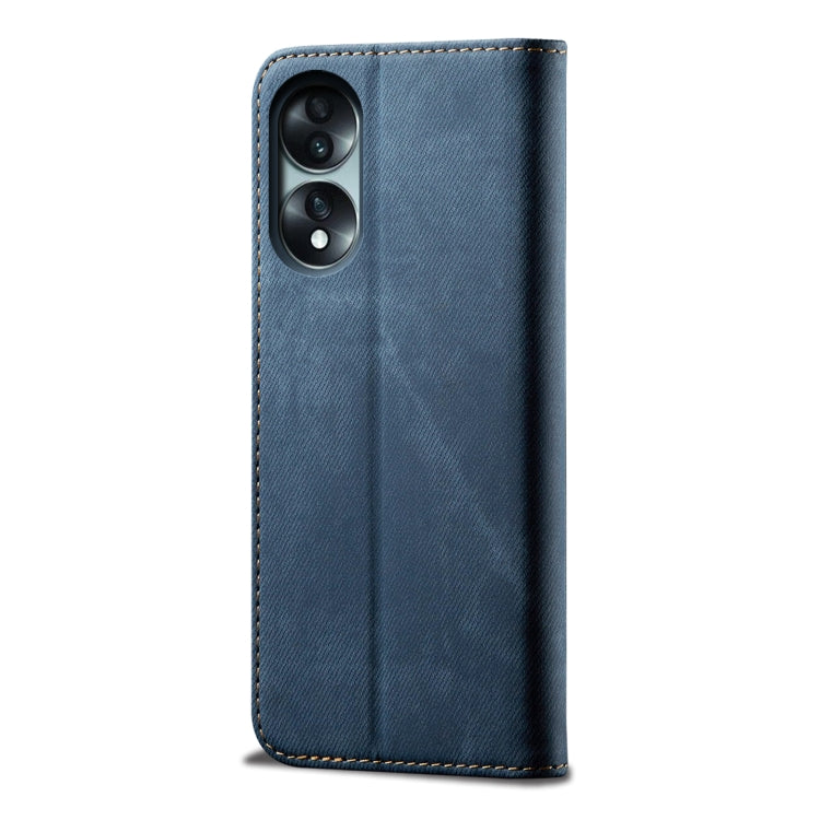 For Honor 70 Denim Texture Flip Leather Phone Case