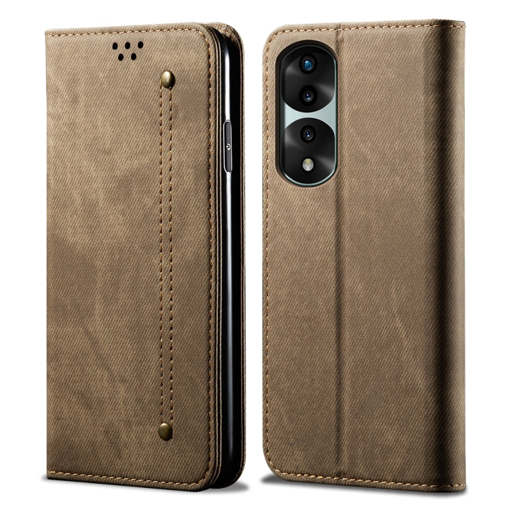 For Honor 70 Pro / 70 Pro+ Denim Texture Flip Leather Phone Case