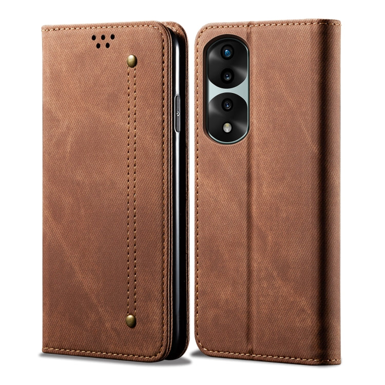 For Honor 70 Pro / 70 Pro+ Denim Texture Flip Leather Phone Case