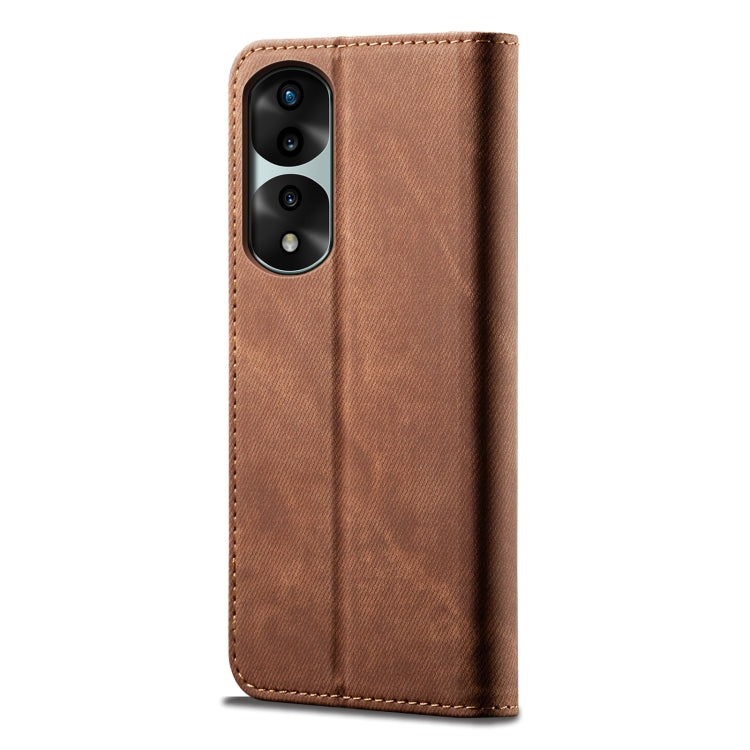 For Honor 70 Pro / 70 Pro+ Denim Texture Flip Leather Phone Case