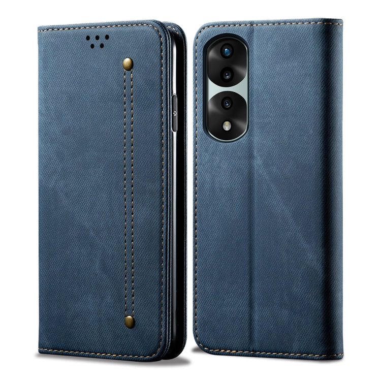 For Honor 70 Pro / 70 Pro+ Denim Texture Flip Leather Phone Case