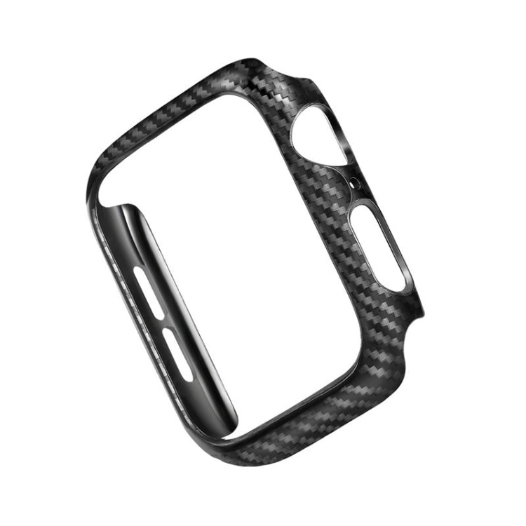 PC Carbon Fiber Frame Watch Case For Apple Watch Series 9 / 8 / 7 45mm(Black)