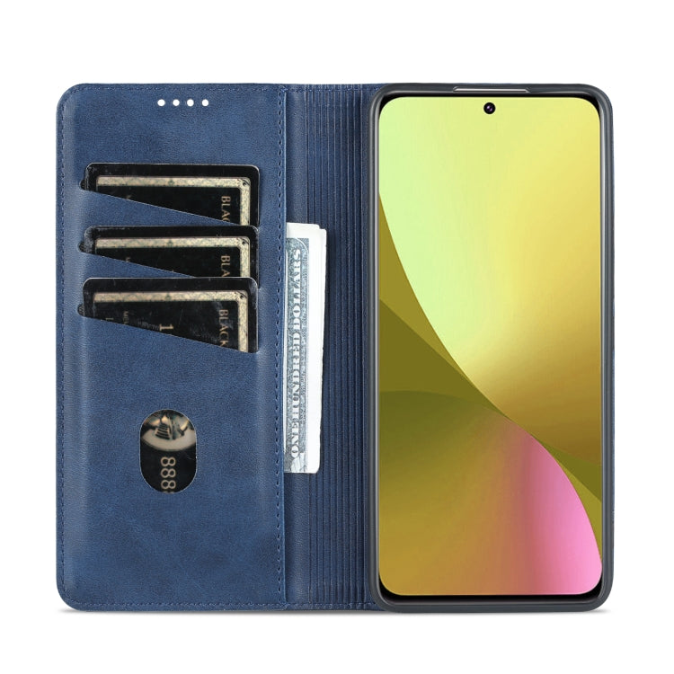 For Xiaomi 12 Lite AZNS Magnetic Calf Texture Leather Phone Case