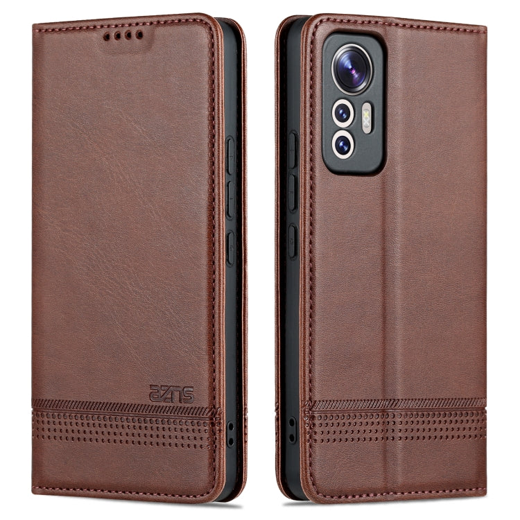 For Xiaomi 12 Lite AZNS Magnetic Calf Texture Leather Phone Case