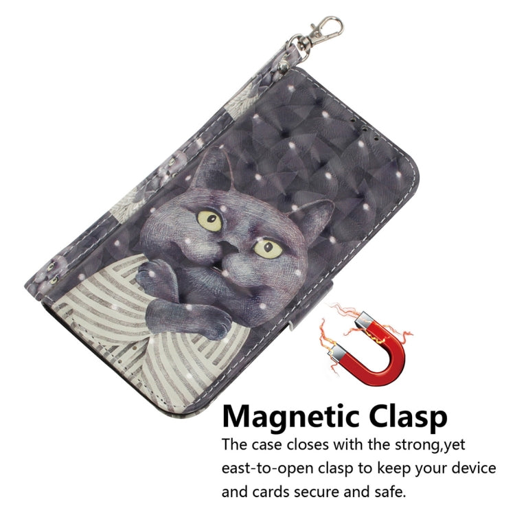 For Huawei P40 3D Painting Horizontal Flip Leather Case with Holder & Card Slot & Wallet & Lanyard