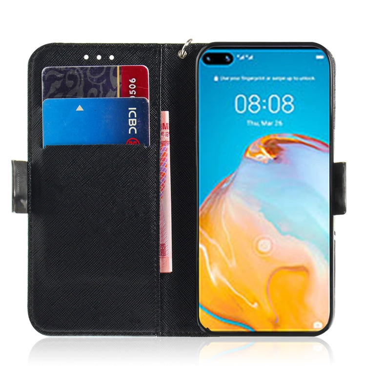 For Huawei P40 3D Painting Horizontal Flip Leather Case with Holder & Card Slot & Wallet & Lanyard