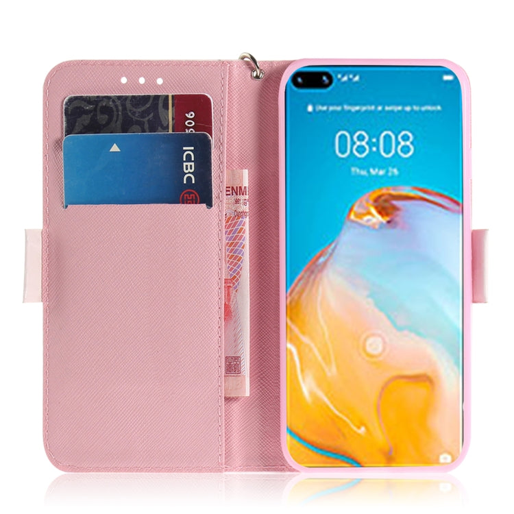 For Huawei P40 3D Painting Horizontal Flip Leather Case with Holder & Card Slot & Wallet & Lanyard