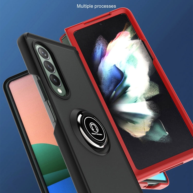 For Samsung Galaxy Z Fold4 Q Shadow 1 Series TPU + PC Holder Phone Case