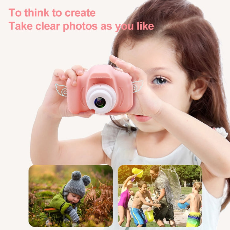 X2S 2.0 Inch LCD Screen Mini Children Camera Digital Camera, For:800W Single Camera+32G+Card Reader+Cartoon Sticker