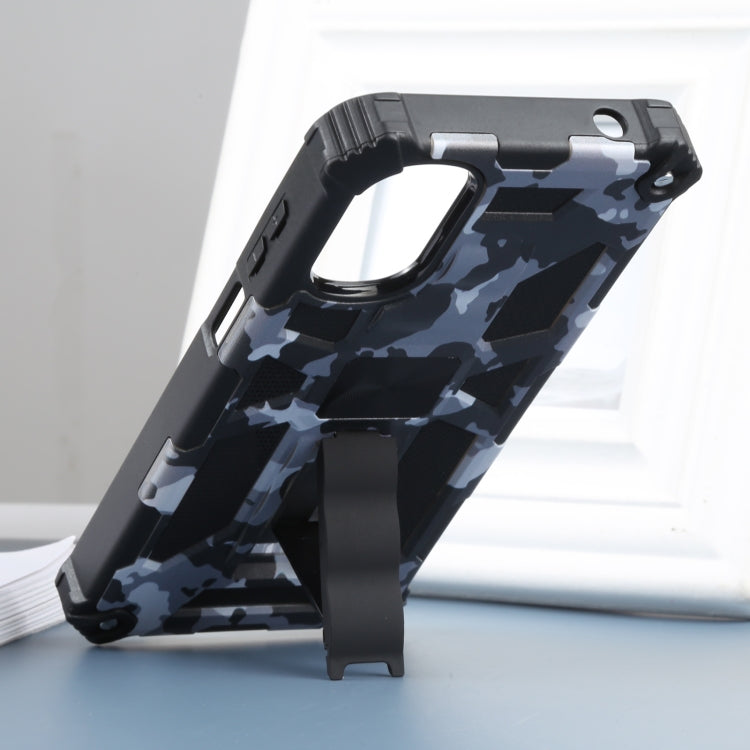 For Motorola Moto G22 Camouflage Armor Kickstand Magnetic Phone Case
