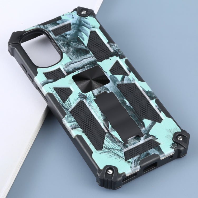For Motorola Moto G22 Camouflage Armor Kickstand Magnetic Phone Case