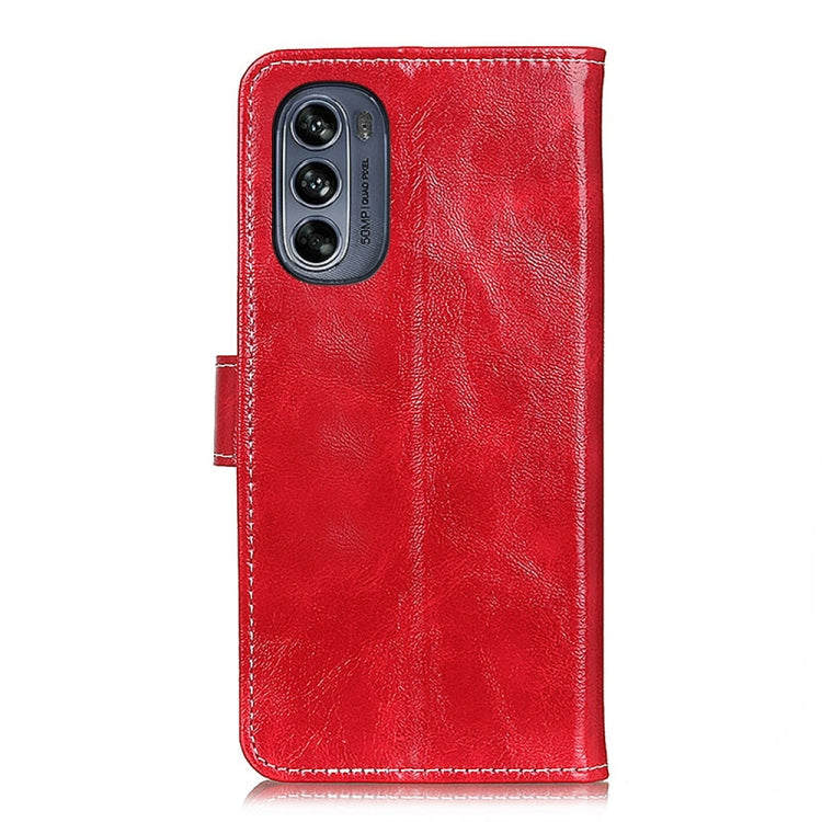 For Motorola Moto G62 5G Retro Crazy Horse Texture Horizontal Flip Leather Phone Case