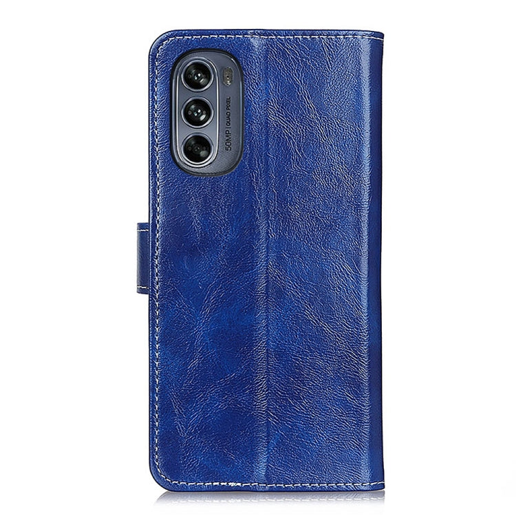 For Motorola Moto G62 5G Retro Crazy Horse Texture Horizontal Flip Leather Phone Case