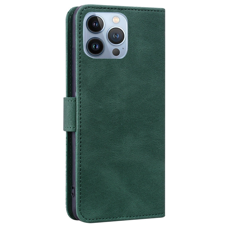 For iPhone 13 Pro Max Geometric Mandala Embossed Leather Phone Case