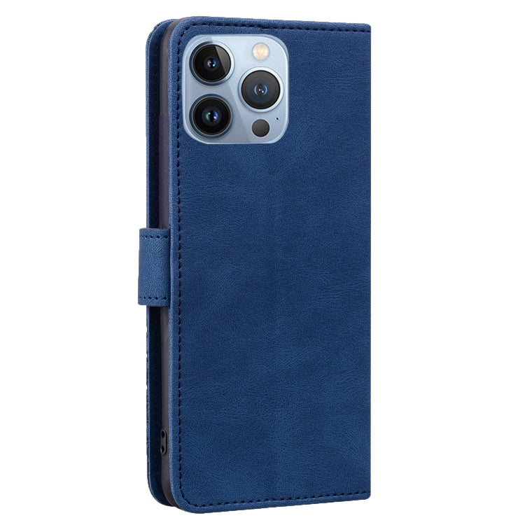 For iPhone 13 Pro Geometric Mandala Embossed Leather Phone Case