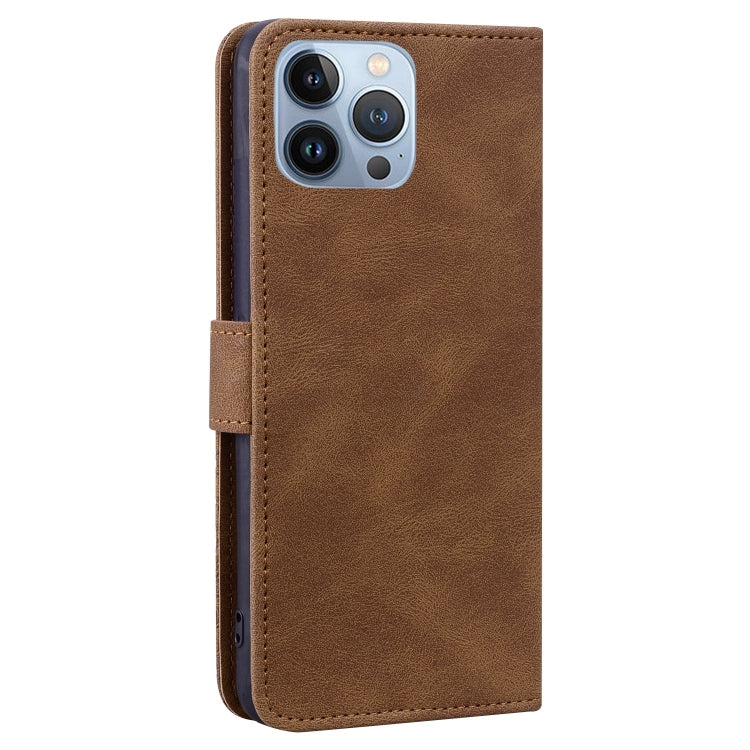 For iPhone 13 Pro Geometric Mandala Embossed Leather Phone Case