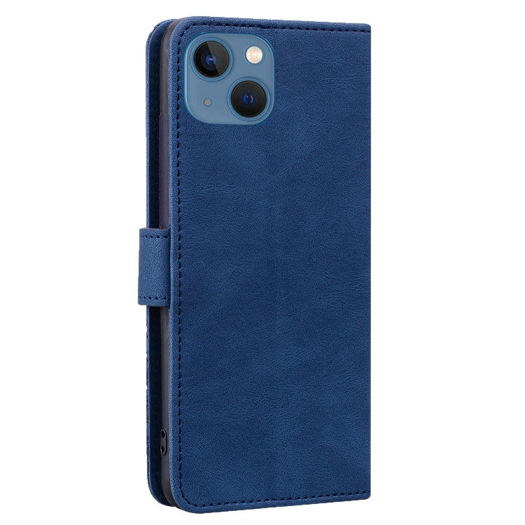 For iPhone 13 Geometric Mandala Embossed Leather Phone Case