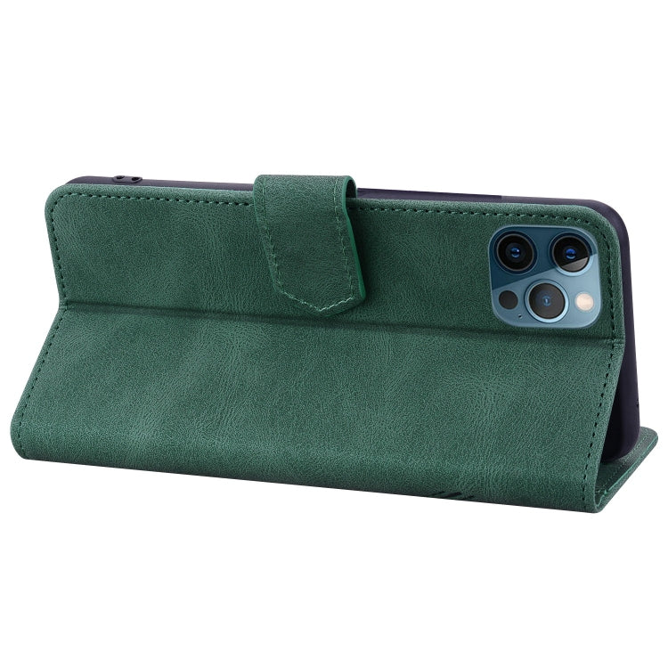 For iPhone 12 Pro Max Geometric Mandala Embossed Leather Phone Case