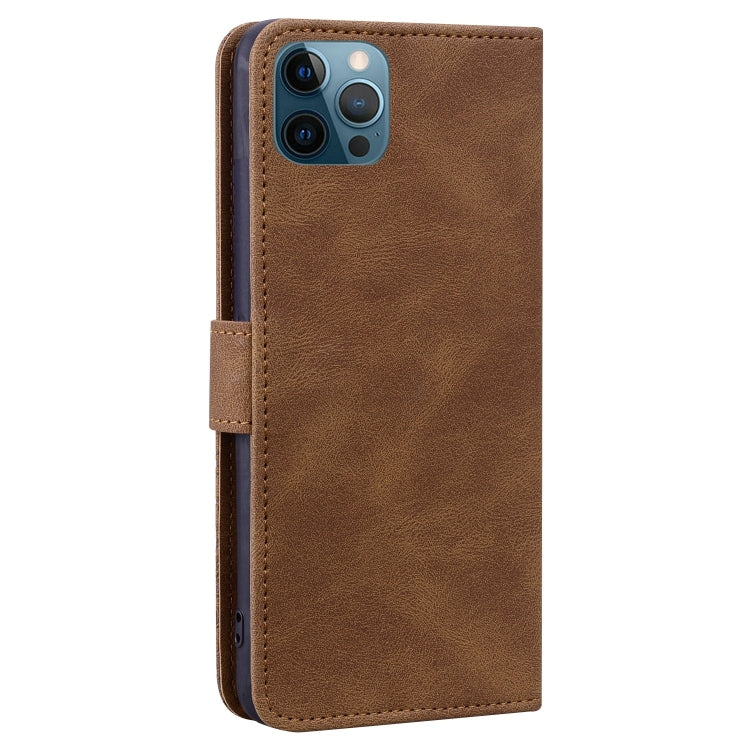 For iPhone 12 Pro Geometric Mandala Embossed Leather Phone Case