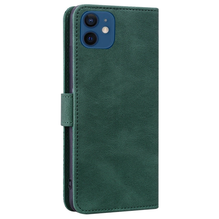 For iPhone 12 Geometric Mandala Embossed Leather Phone Case