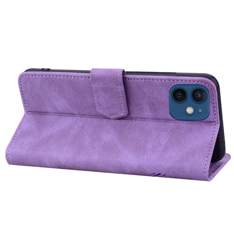 For iPhone 12 Geometric Mandala Embossed Leather Phone Case