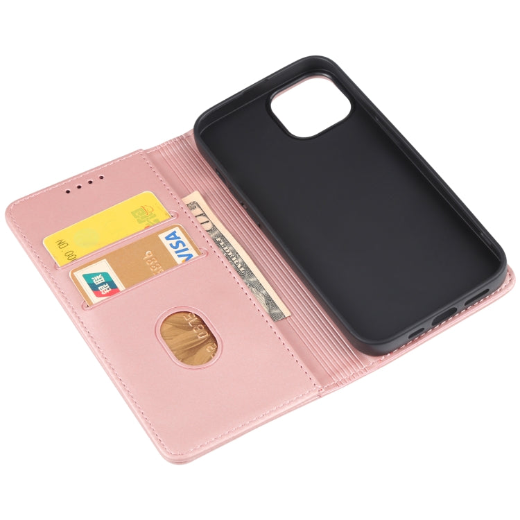For iPhone 14 Magnetism Skin Feel Card Holder Leather Phone Case