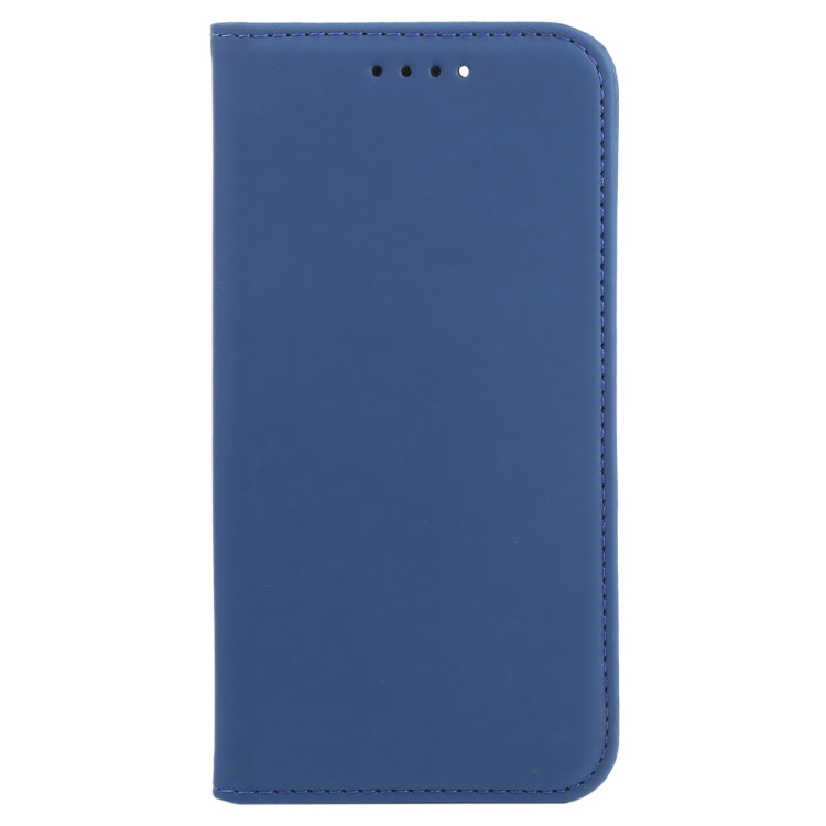 For iPhone 14 Plus Magnetism Skin Feel Card Holder Leather Phone Case