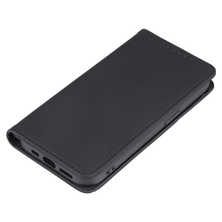 For iPhone 14 Pro Magnetism Skin Feel Card Holder Leather Phone Case