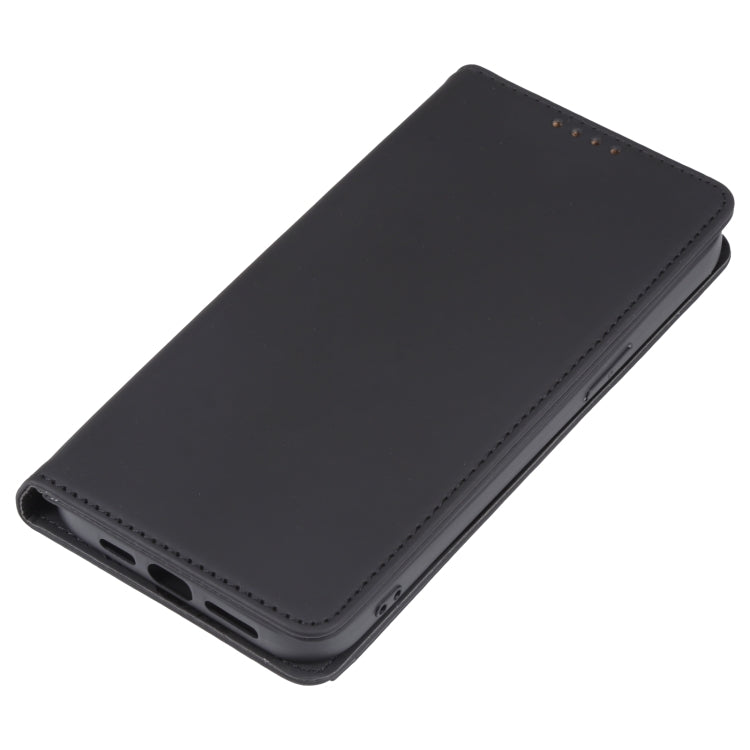 For iPhone 14 Pro Max Magnetism Skin Feel Card Holder Leather Phone Case