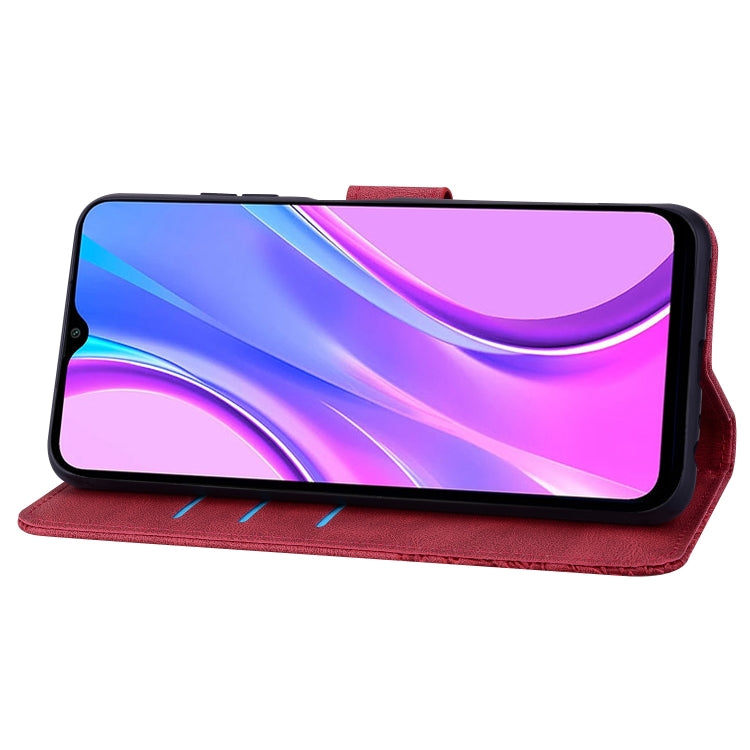 For Xiaomi Redmi 9 Geometric Mandala Embossed Leather Phone Case