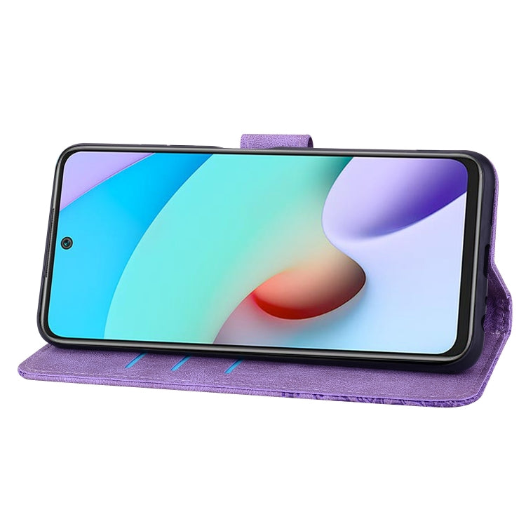 For Xiaomi Redmi 10 4G 2022 Geometric Mandala Embossed Leather Phone Case