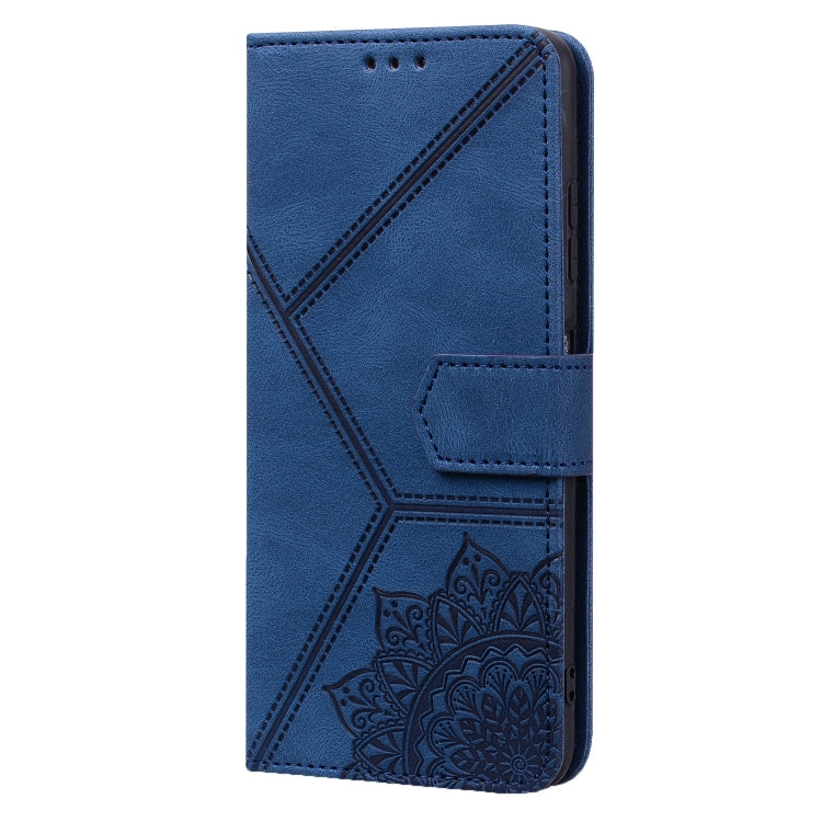 For Xiaomi Redmi 10A Geometric Mandala Embossed Leather Phone Case