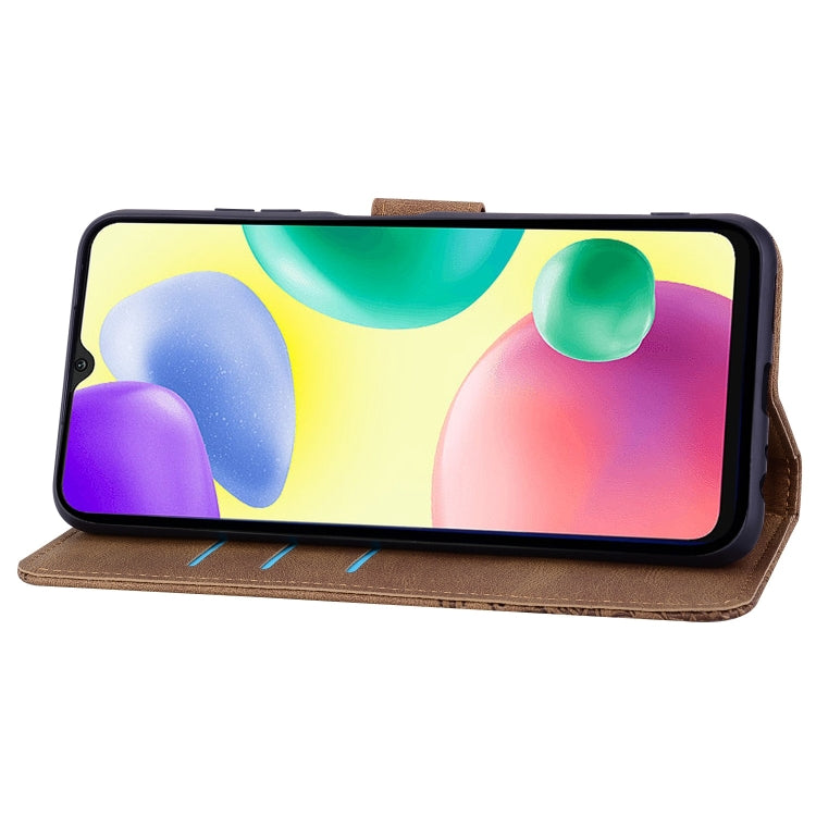 For Xiaomi Redmi 10C Geometric Mandala Embossed Leather Phone Case