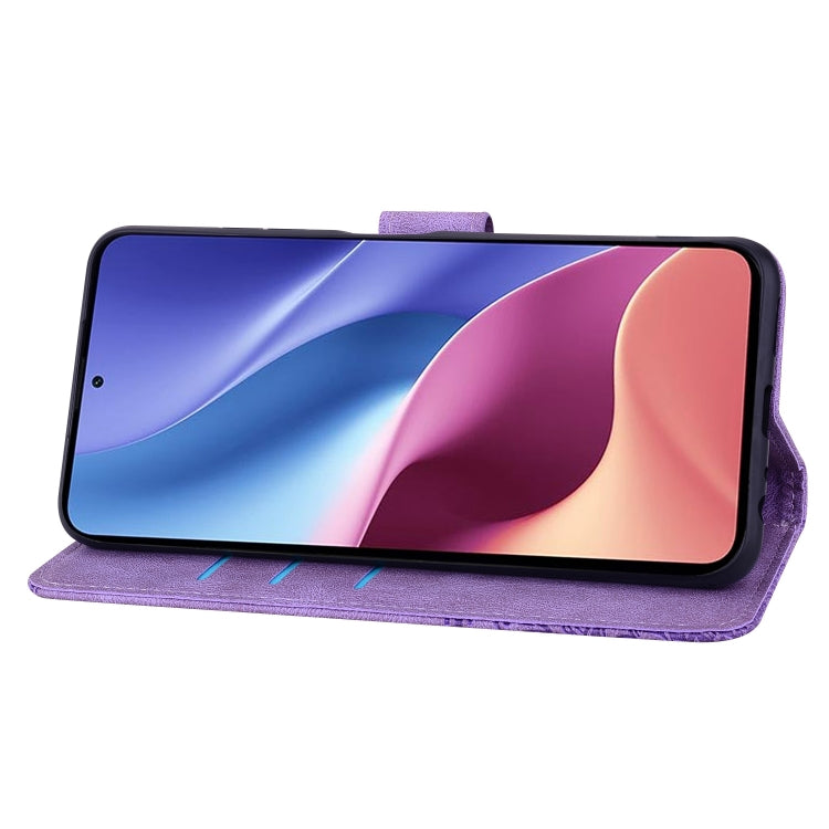 For Xiaomi Redmi Note 10 5G Geometric Mandala Embossed Leather Phone Case