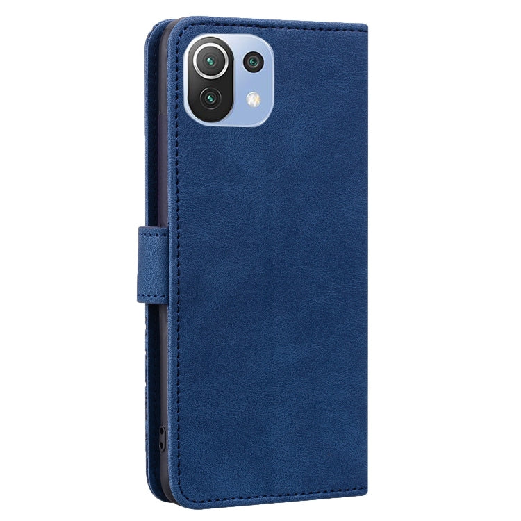 For Xiaomi 11 Lite Geometric Mandala Embossed Leather Phone Case