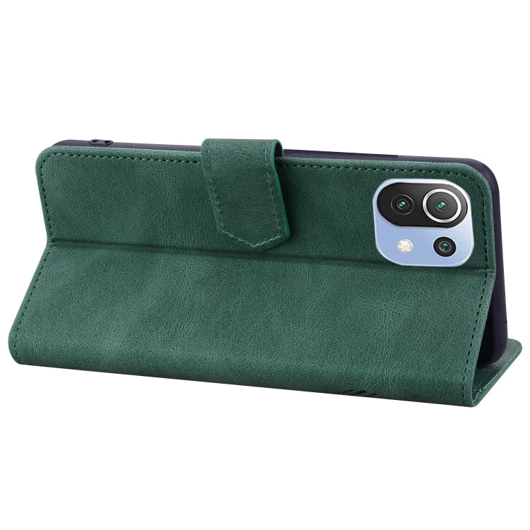 For Xiaomi 11 Lite Geometric Mandala Embossed Leather Phone Case