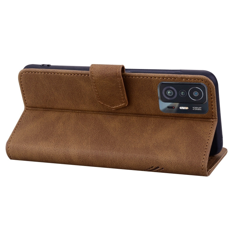 For Xiaomi 11T Pro Geometric Mandala Embossed Leather Phone Case