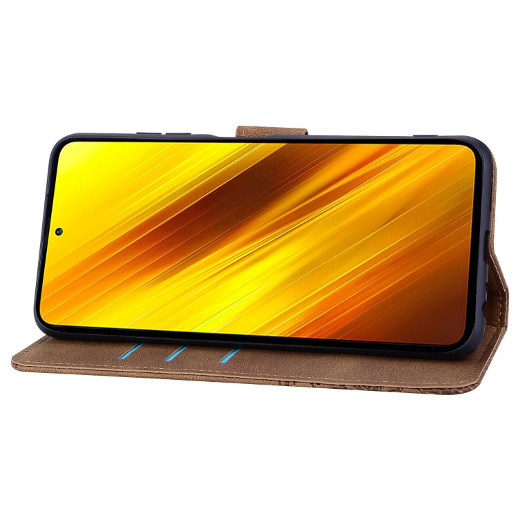 For Xiaomi Poco X3 NFC Geometric Mandala Embossed Leather Phone Case