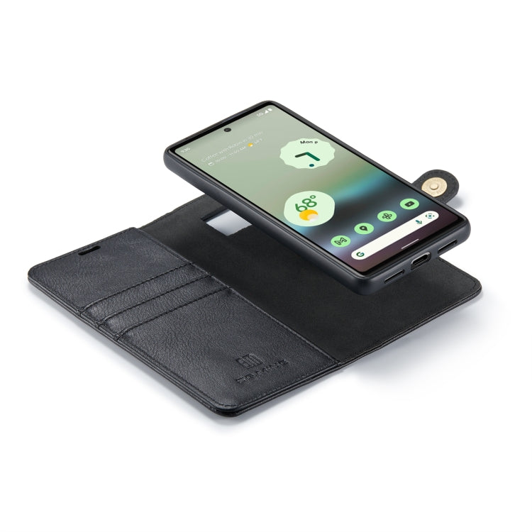For Google Pixel 6A DG.MING Crazy Horse Texture Detachable Magnetic Leather Phone Case