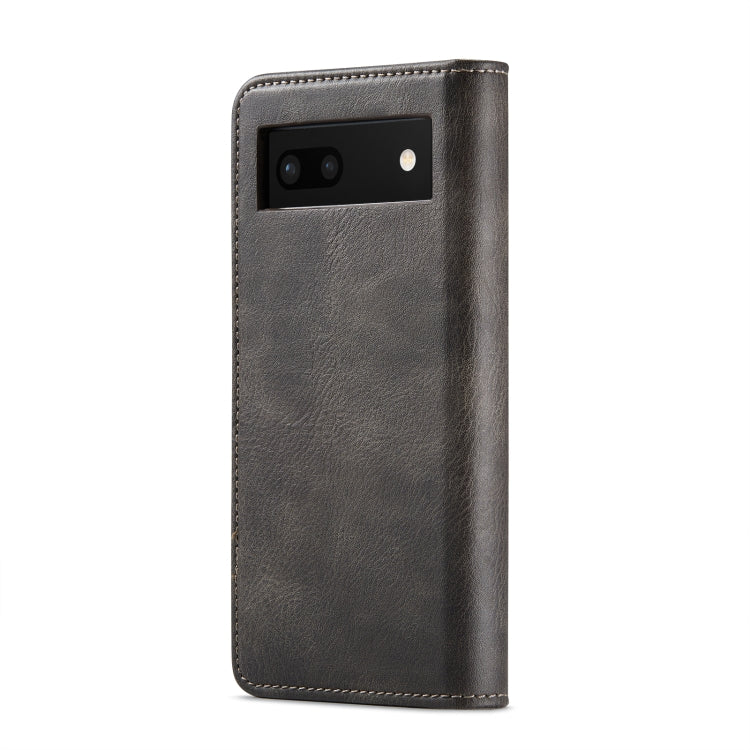 For Google Pixel 6A DG.MING Crazy Horse Texture Detachable Magnetic Leather Phone Case